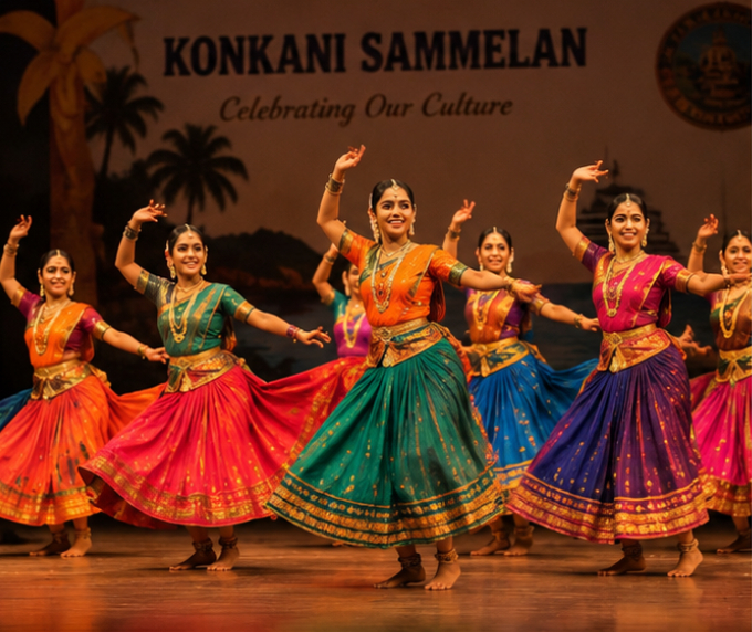 Konkani Sammelan stage celebration